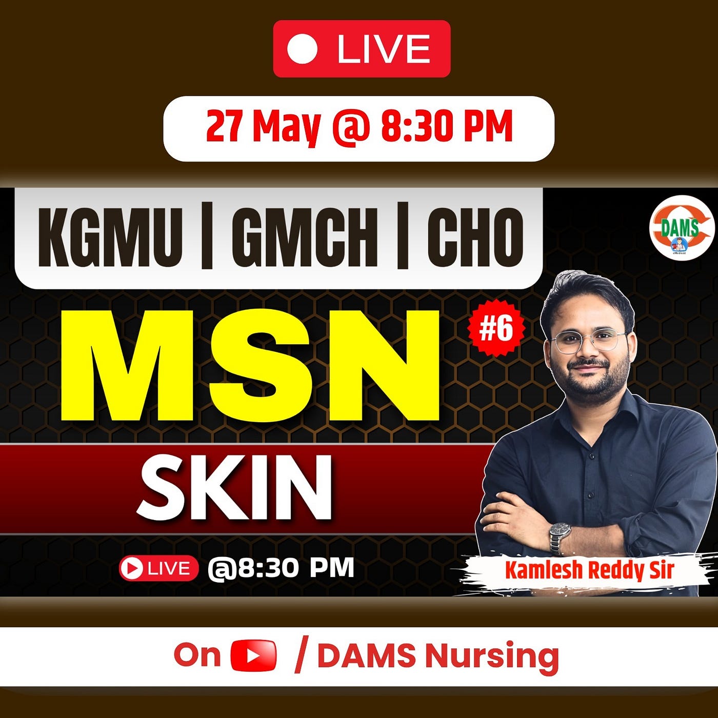 Medical Surgical Nursing — Skin Important MCQs By Kamlesh Reddy Sir