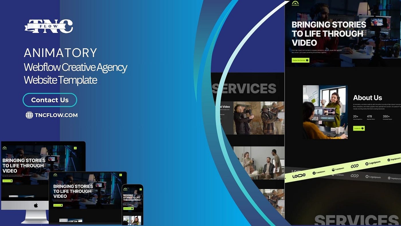Meet Animatory: The Webflow Template Built for Creative Brilliance