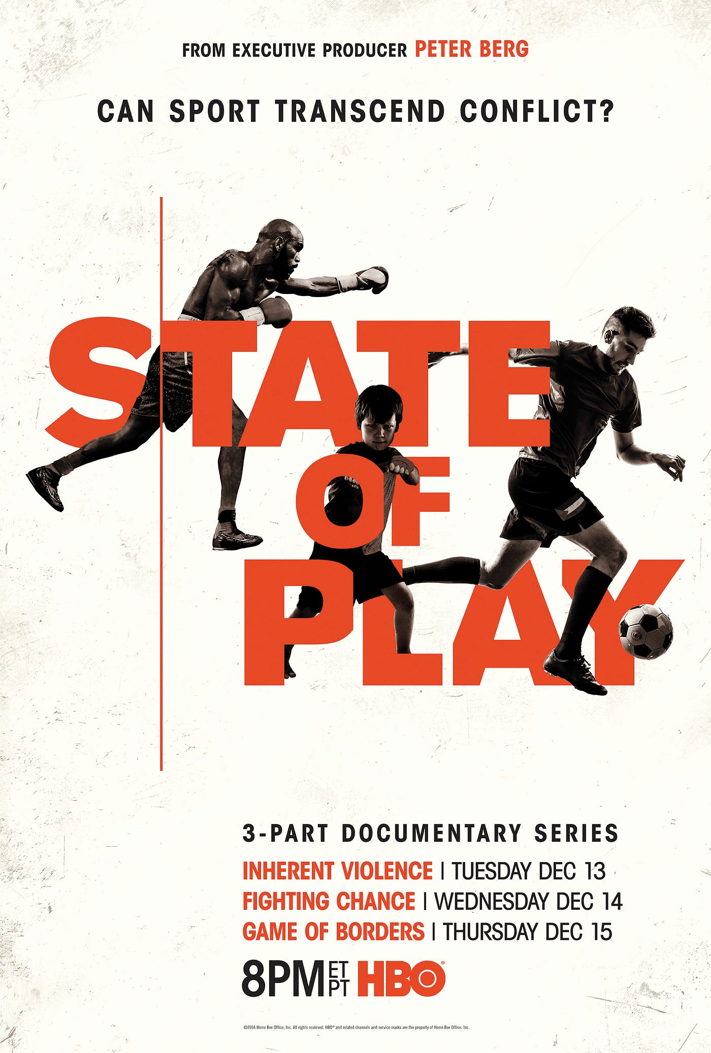 HBO SPORTS® PRESENTS NEW EDITIONS OF THE INNOVATIVE SERIES STATE OF PLAY, FROM ACCLAIMED FILMMAKER PETER BERG, ON THREE CONSECUTIVE NIGHTS STARTING TONIGHT by WarnerMedia Entertainment WarnerMedia Entertainment Medium
