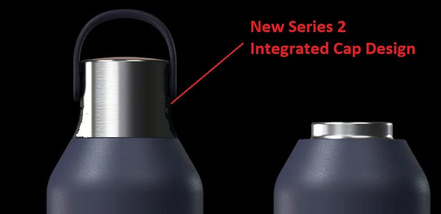 Chilly's Series 2 Sports Flip Lid With Telescopic Straw And Nylon Carry Loop Easy Flip Lid Straw Cleaning Brush Included Accessory Series 2 Water~p145960918