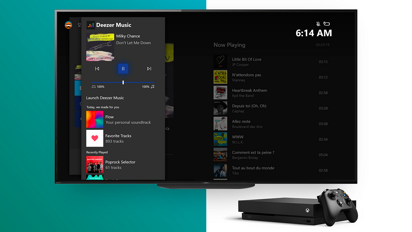 Introducing an improved Deezer experience on Xbox: access your favorite  songs directly while playing | by Nathan Tourreille | Deezer I/O