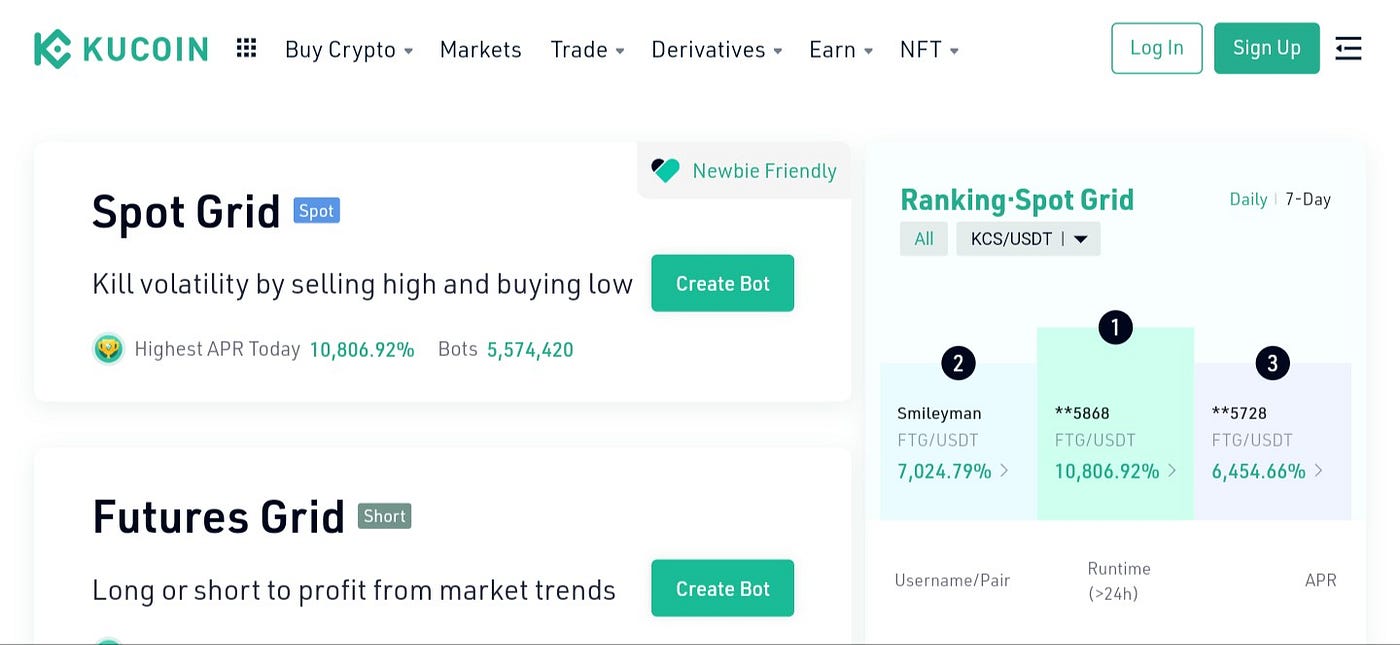 EVERYTHING YOU NEED TO KNOW ABOUT KUCOIN TRADING BOT | by WolfOfAllVerse |  Coinmonks | Medium