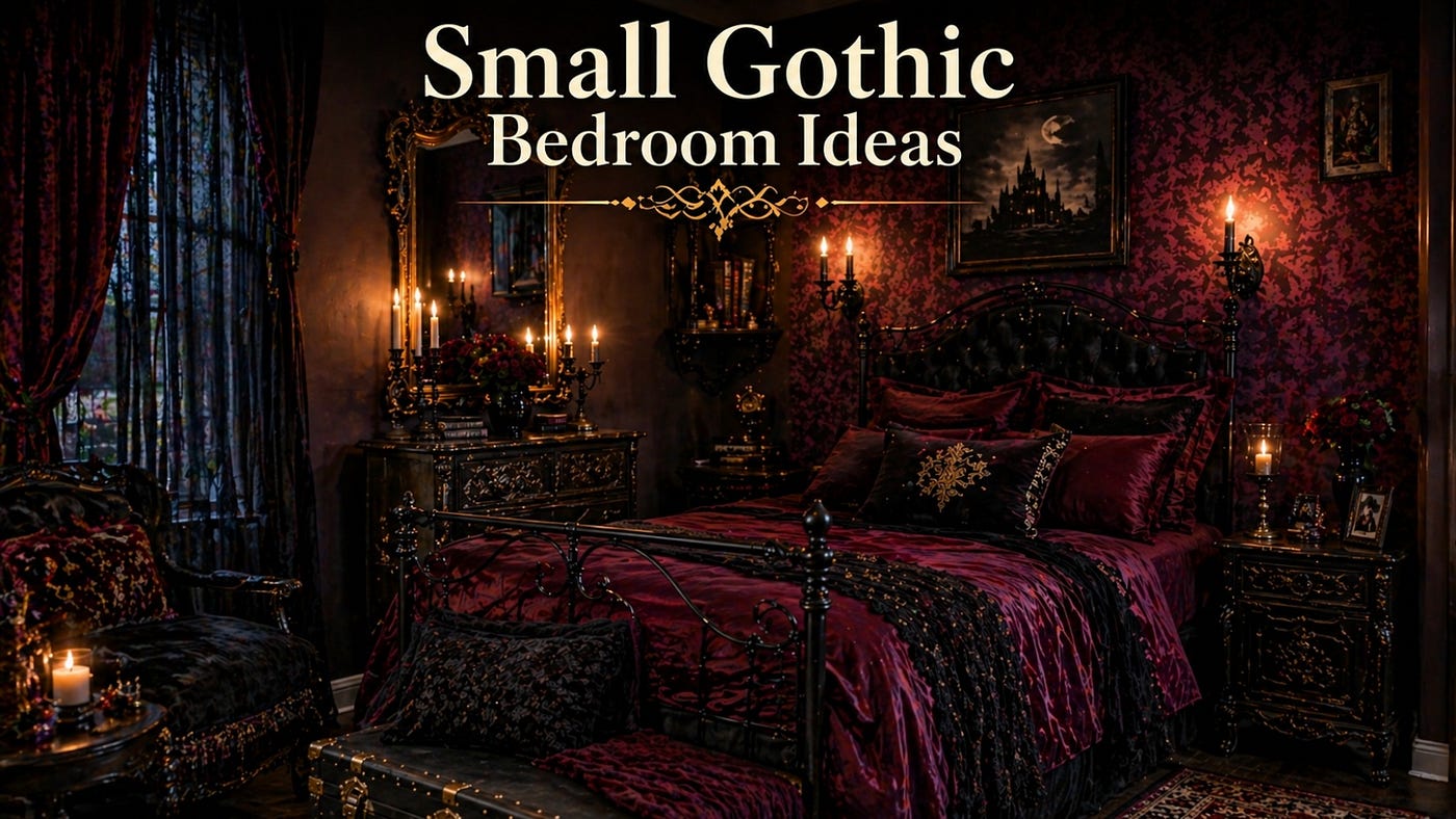 Small Gothic Bedroom Ideas That Feel Luxurious