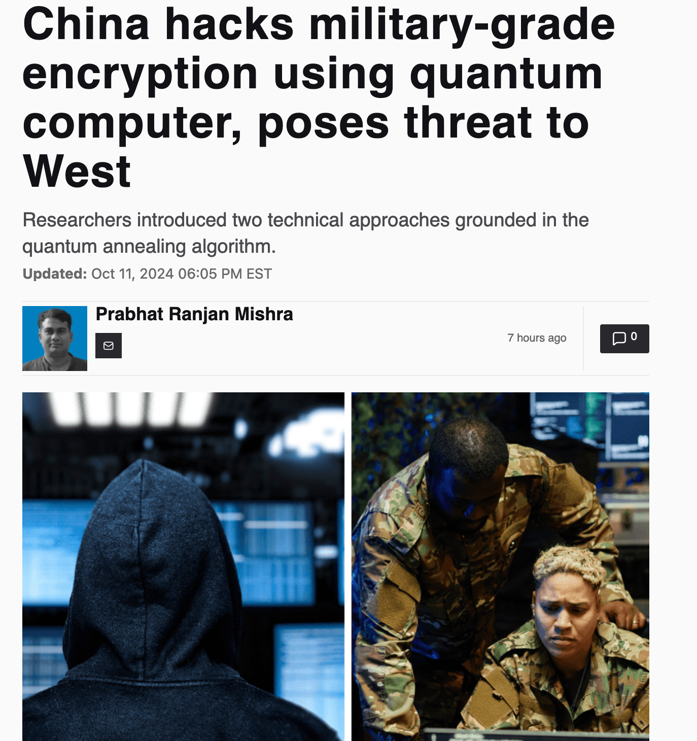 Military Grade Cryptography Cracked? No! | by Prof Bill Buchanan 