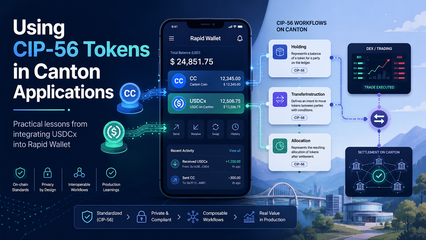 Using CIP-56 Tokens in Canton Applications