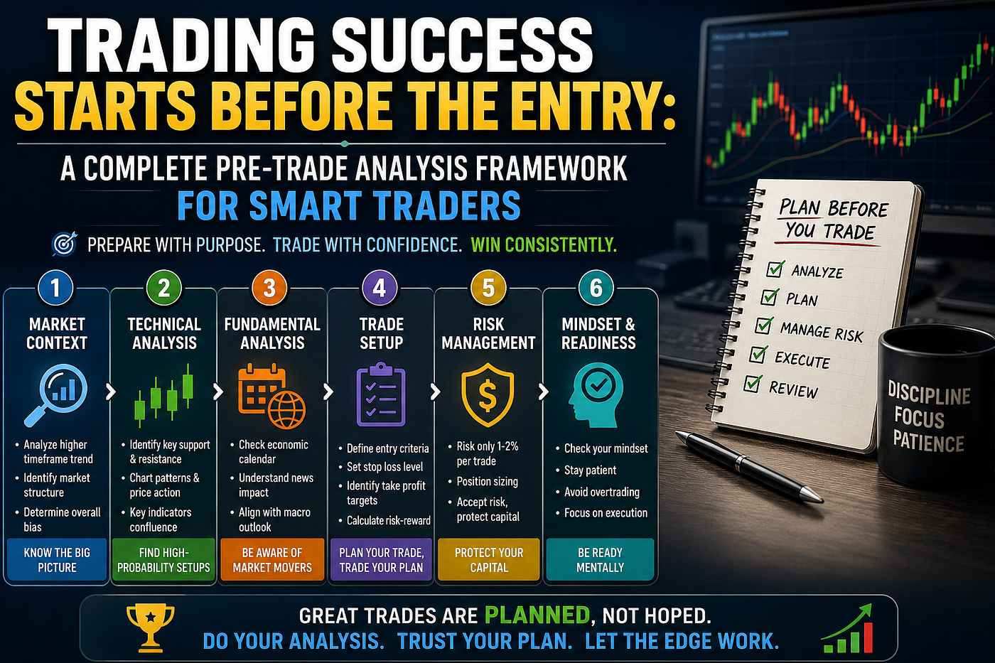Trading Success Starts Before the Entry: A Complete Pre-Trade Analysis Framework for Smart Traders