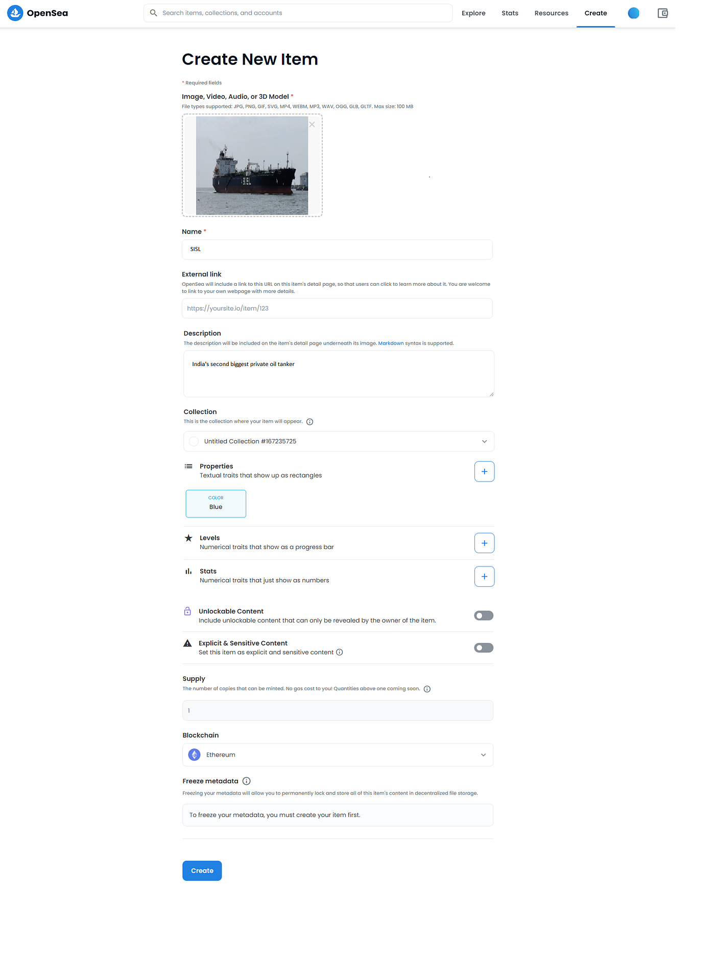 NFT Metadata Types on OpenSea Marketplace | Coinmonks