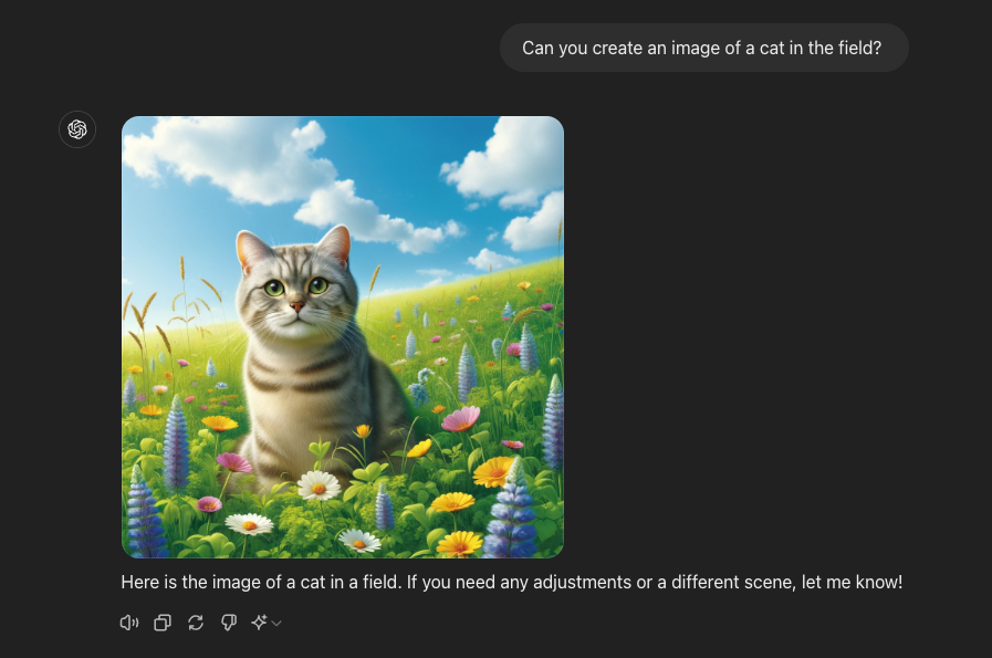 AI 生成的猫图像