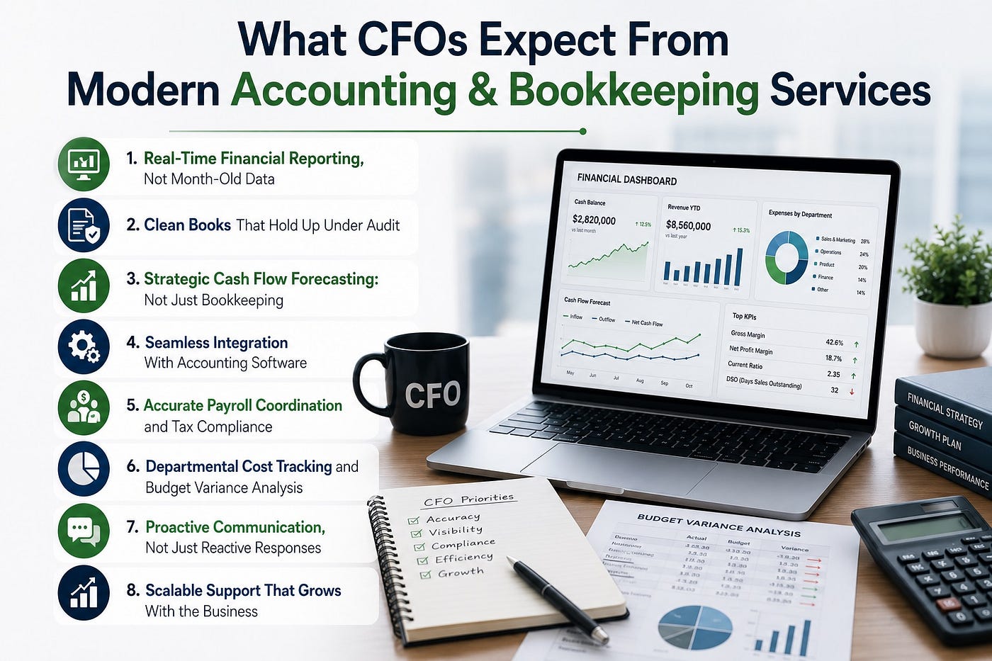 What CFOs Expect From Modern Accounting & Bookkeeping Services