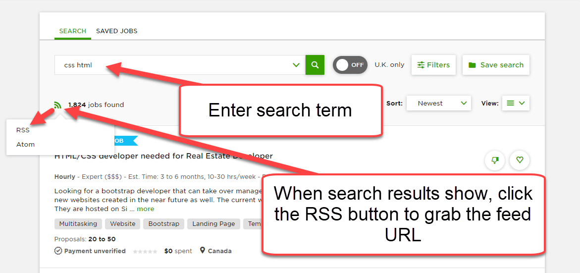 Learn to Target the Upwork RSS Feed and Get Automatic Job Notifications |  by Rob Doyle | An Idea (by Ingenious Piece) | Medium