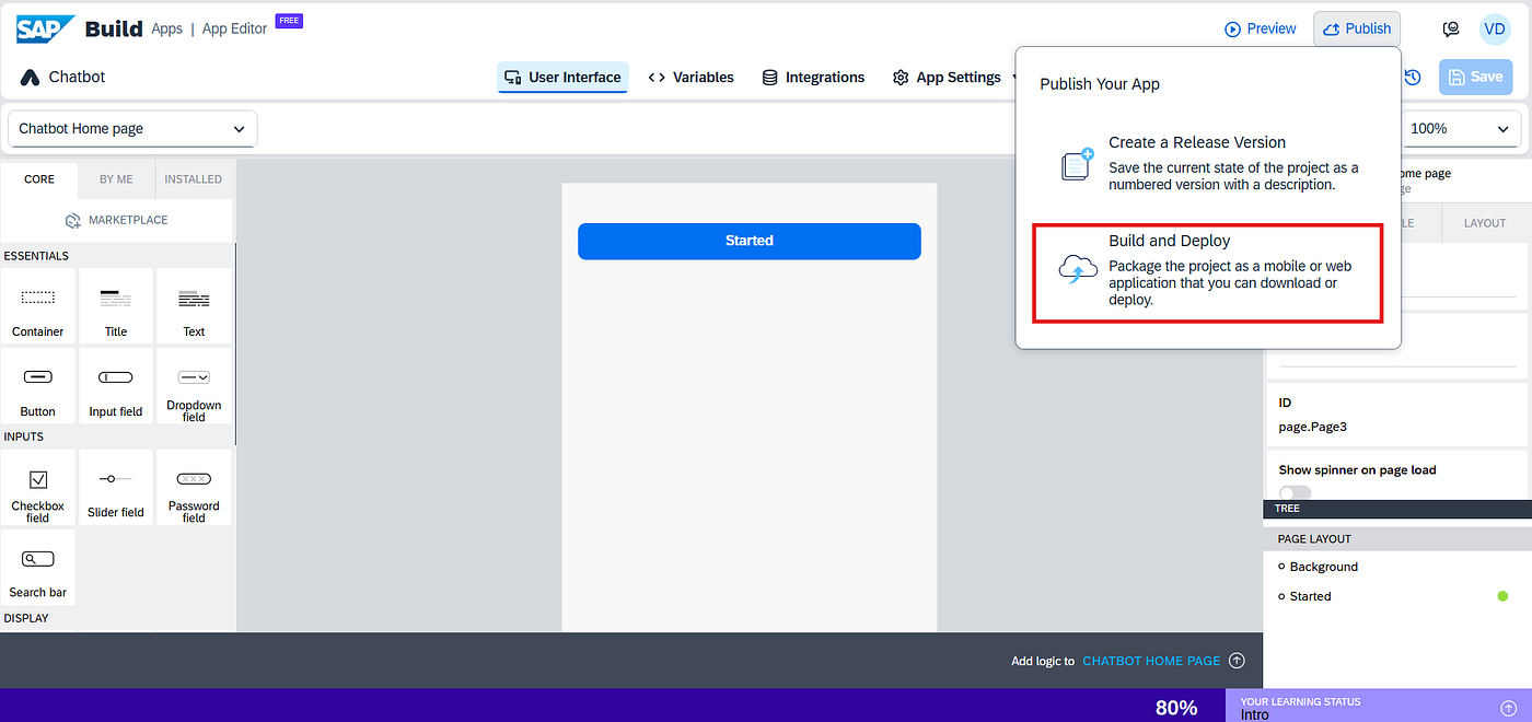 [SAP GenAI + SAP Build App]Building a chatbot (Part 3 & End)