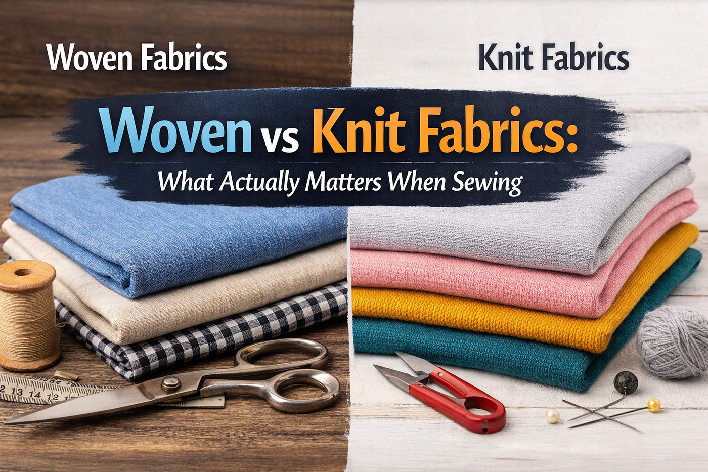 Woven vs Knit Fabrics: What Actually Matters When Sewing