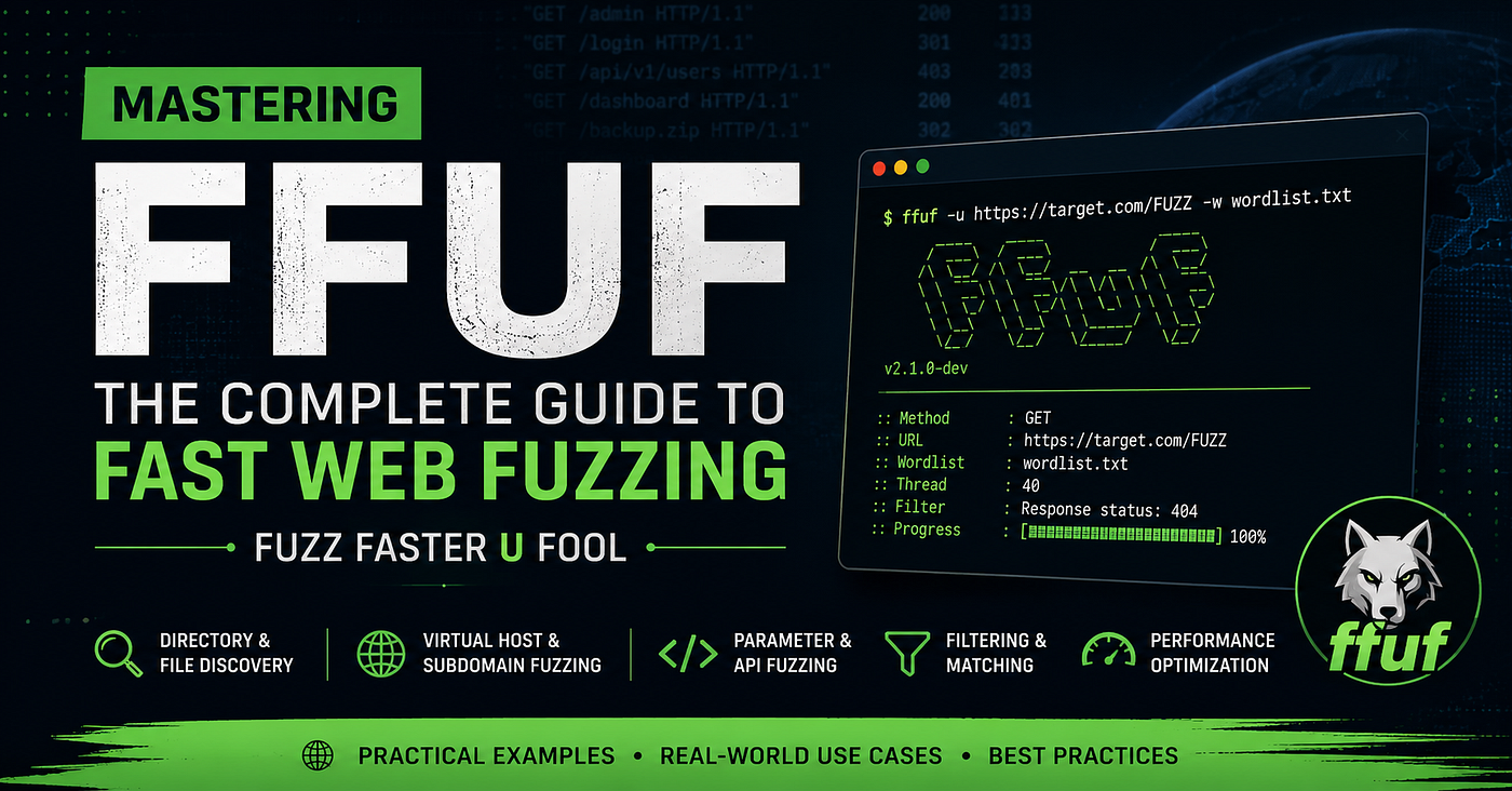 Mastering FFUF: The Complete Guide to Web Fuzzing with FFUF (Fuzz Faster U Fool)