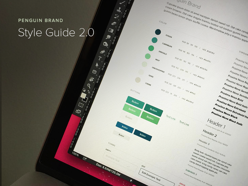 Style Guides by Pro Designers. A selection of UI and brand style