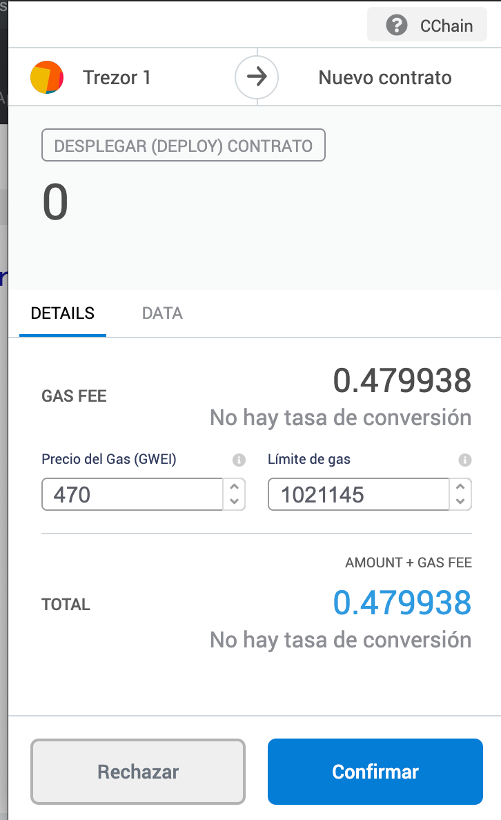 Cuanto cuesta usar la C-Chain de Avalanche | by Patricio López | Avalanche  en español | Medium