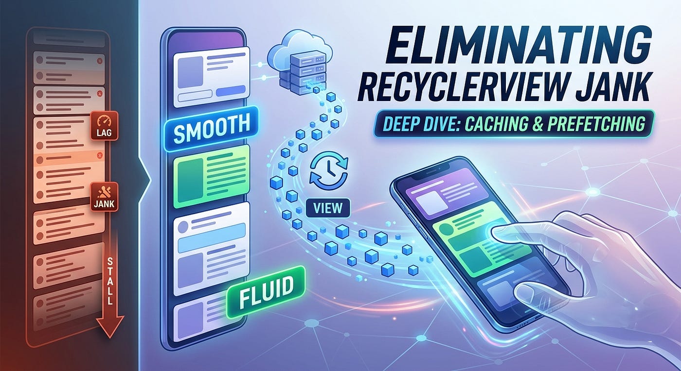 Eliminating RecyclerView Jank: A Deep Dive into Caching & Prefetching