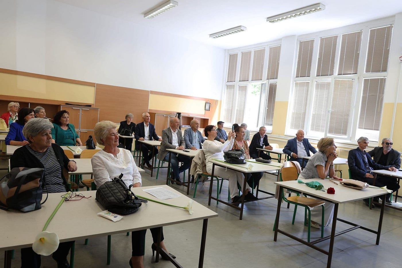 An emotional return to the classroom after 50 years