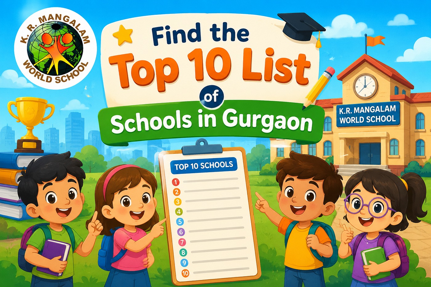 Find the Top 10 List of Schools in Gurgaon