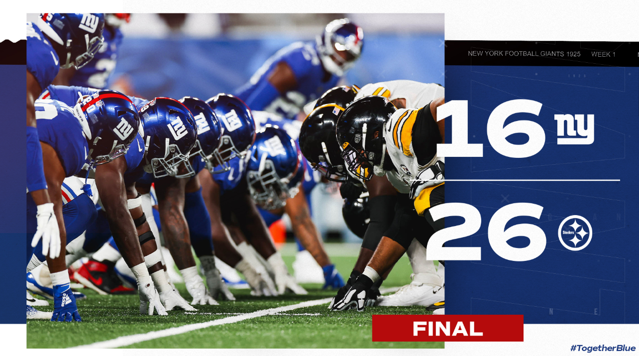 Giants worn down by Steelers in season opener