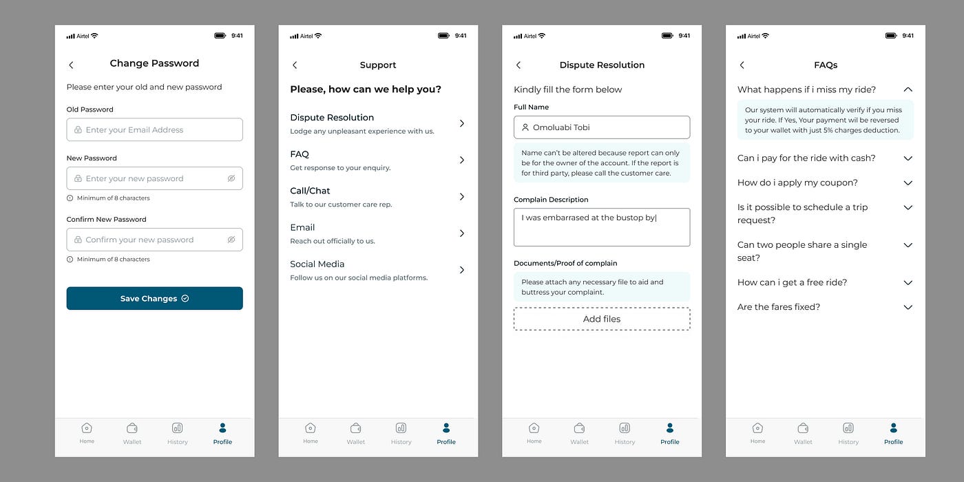 Other settings screen.