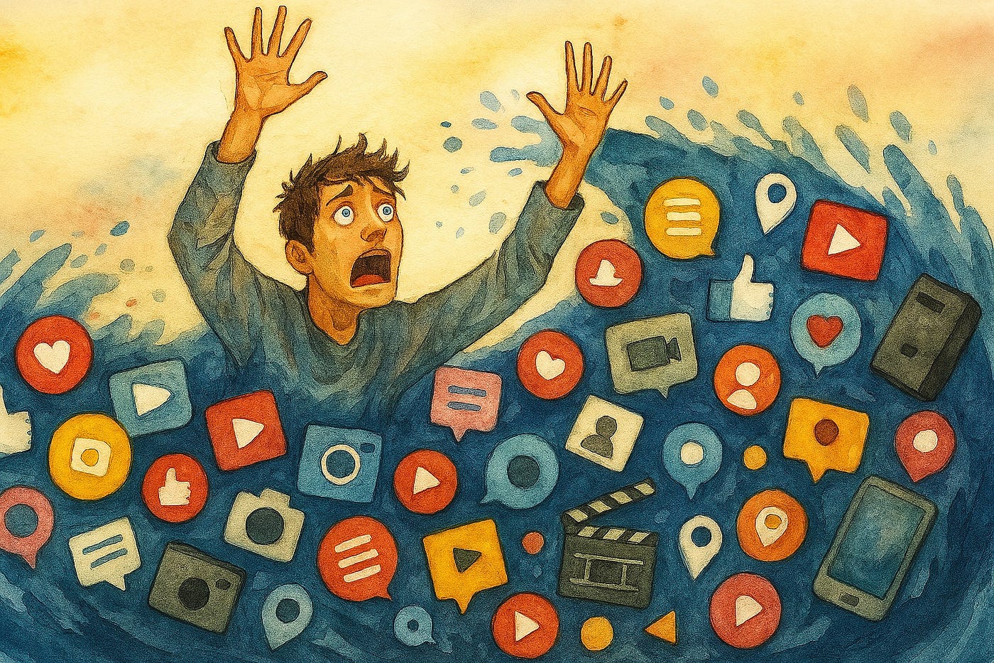 Drowning in Distraction for Our Fear of The Quiet.