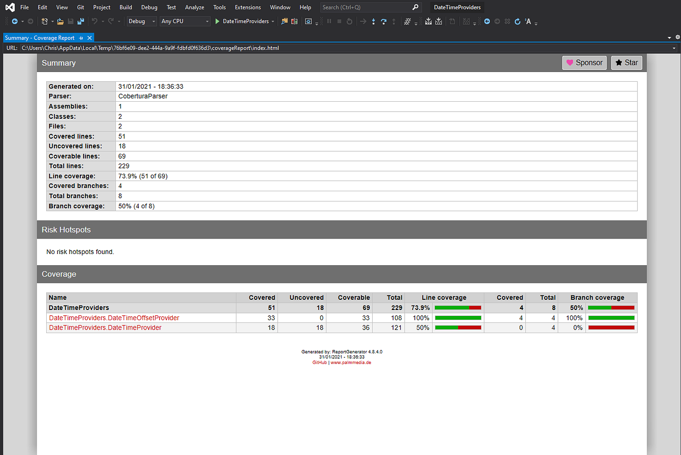 Seeing Code Coverage Without Visual Studio Enterprise | by Chris Dexter |  Medium