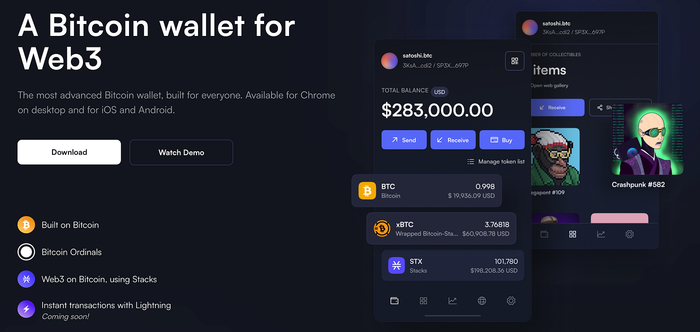 Investing in Xverse. The most advanced Bitcoin wallet for… | by Jonathan  Sadlowe | Medium
