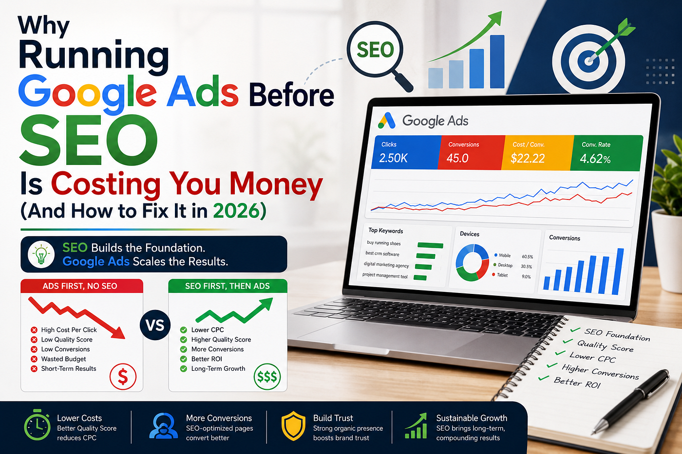 Why Running Google Ads Before SEO Is Costing You Money