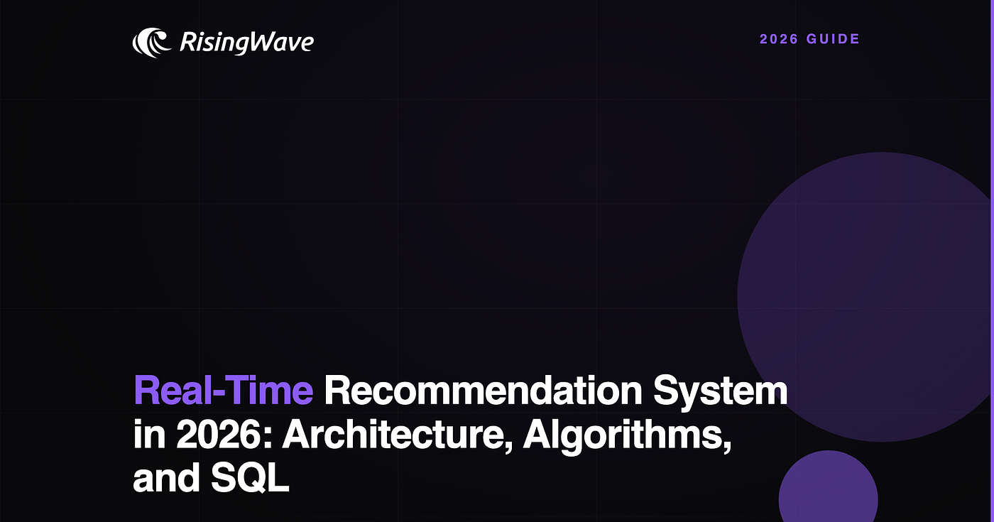 Real-Time Recommendation System in 2026: Architecture, Algorithms, and SQL