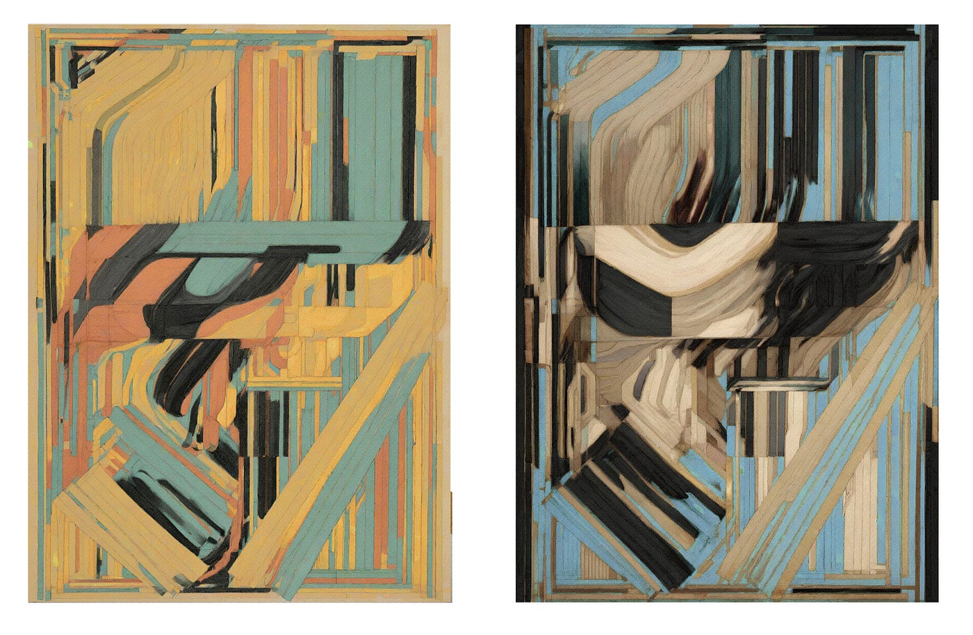 abstract pAInting. A collection created with AI and… | by BrutalEth | Medium