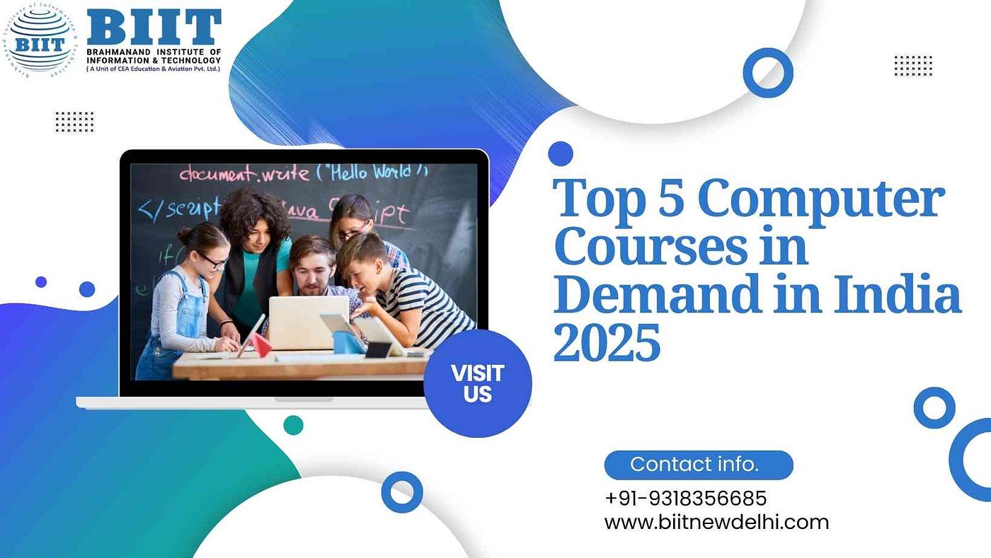 Top 5 Computer Courses in Demand in India 2025