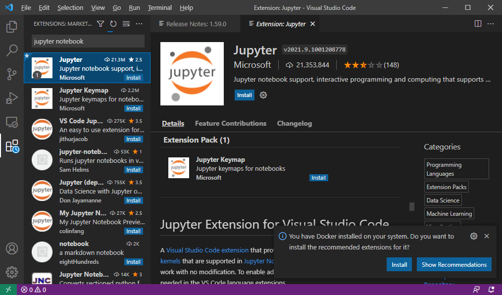 Installing Jupyter Notebook Support in Visual Studio Code | by Wei-Meng Lee  | Towards Data Science