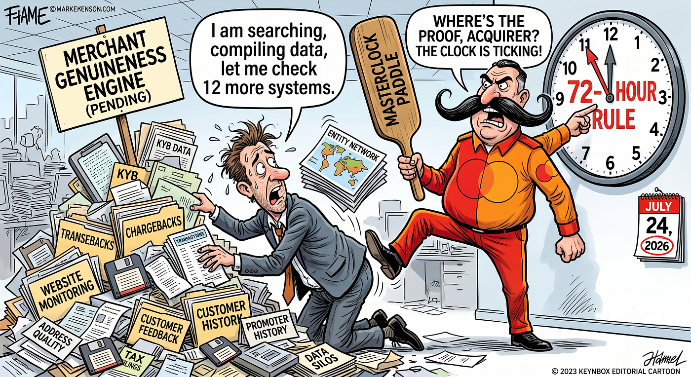 Mastercard’s 72-Hour Rule: Why Acquirers Need a Merchant Genuineness Engine