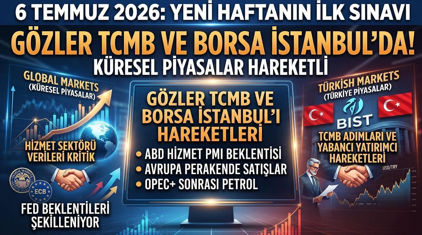 Piyasalarda Kritik Pazartesi: FED, TCMB ve Borsa İstanbul İçin Hangi Gelişmeler Öne Çıkıyor?