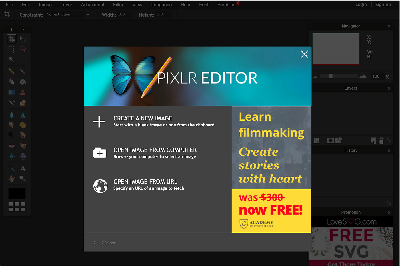 Pixlr E Review - Free Online Image Editor