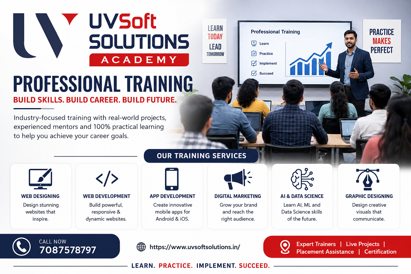 Leading IT Training Institute in Chandigarh | UVSoft Solutions Academy