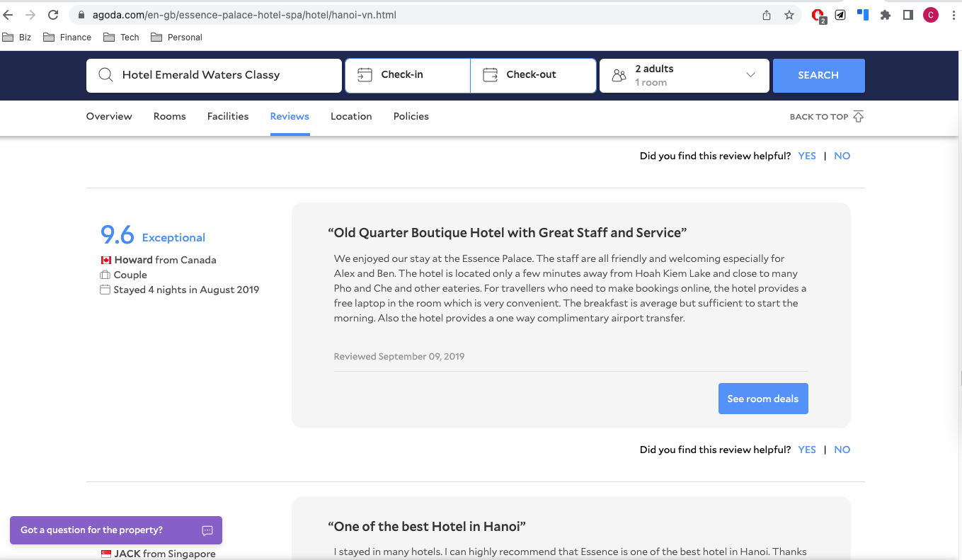One thing I discovered about Agoda s hotel booking system that