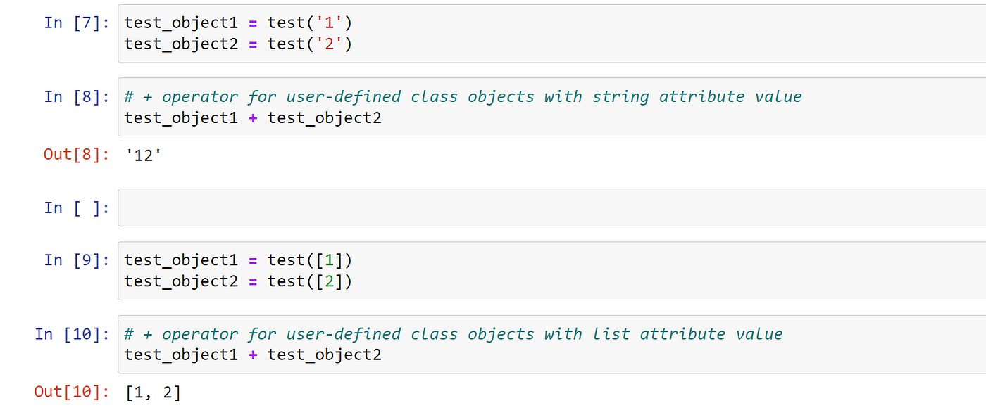 Python Classes - Operator Overloading Methods with Code Example