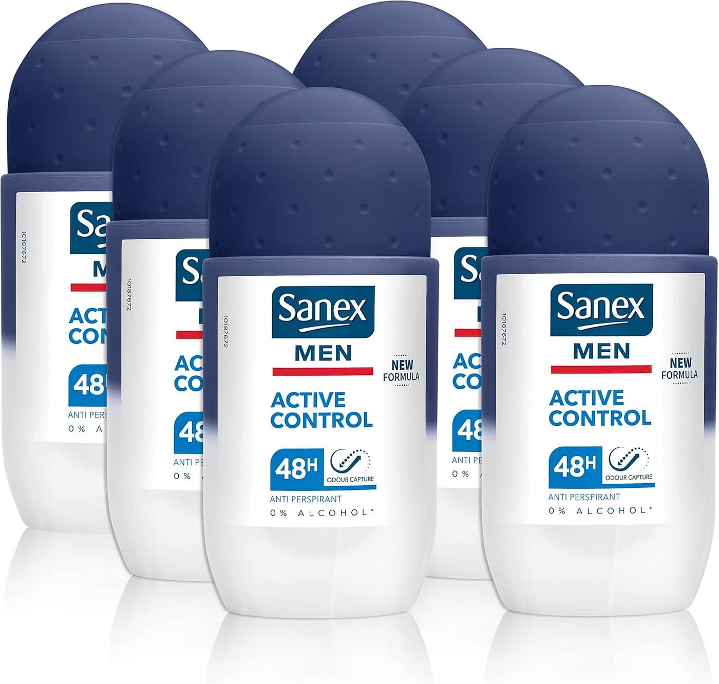 Sanex Men Active Control Antiperspirant Roll-On Deodorant 6 x 50ml, 48 hour sweat protection…