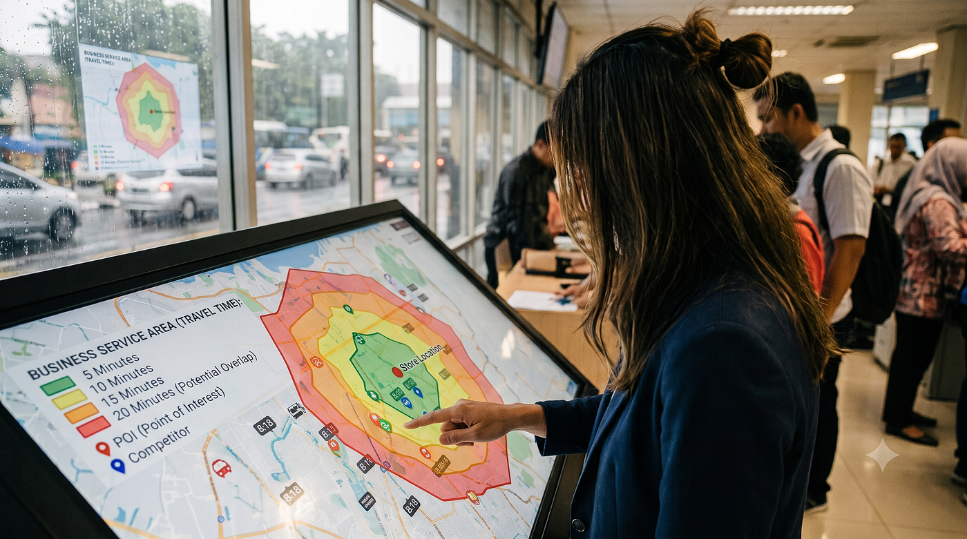 Time Over Distance: How Network Analysis and Isochrones Redefine Location Intelligence