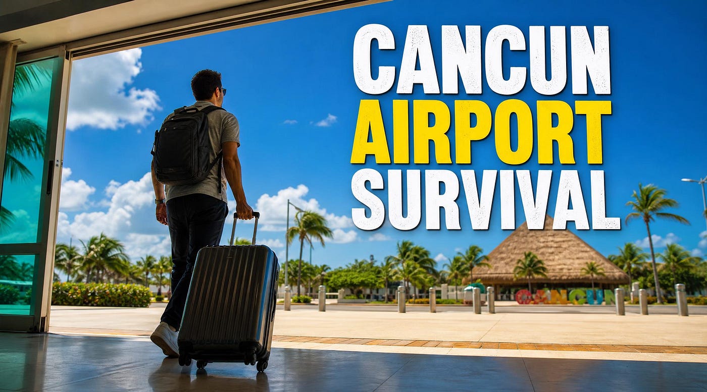 The Cancun Airport Survival Guide 2026: How to Survive the “Shark Tank” (Without Getting Scammed)