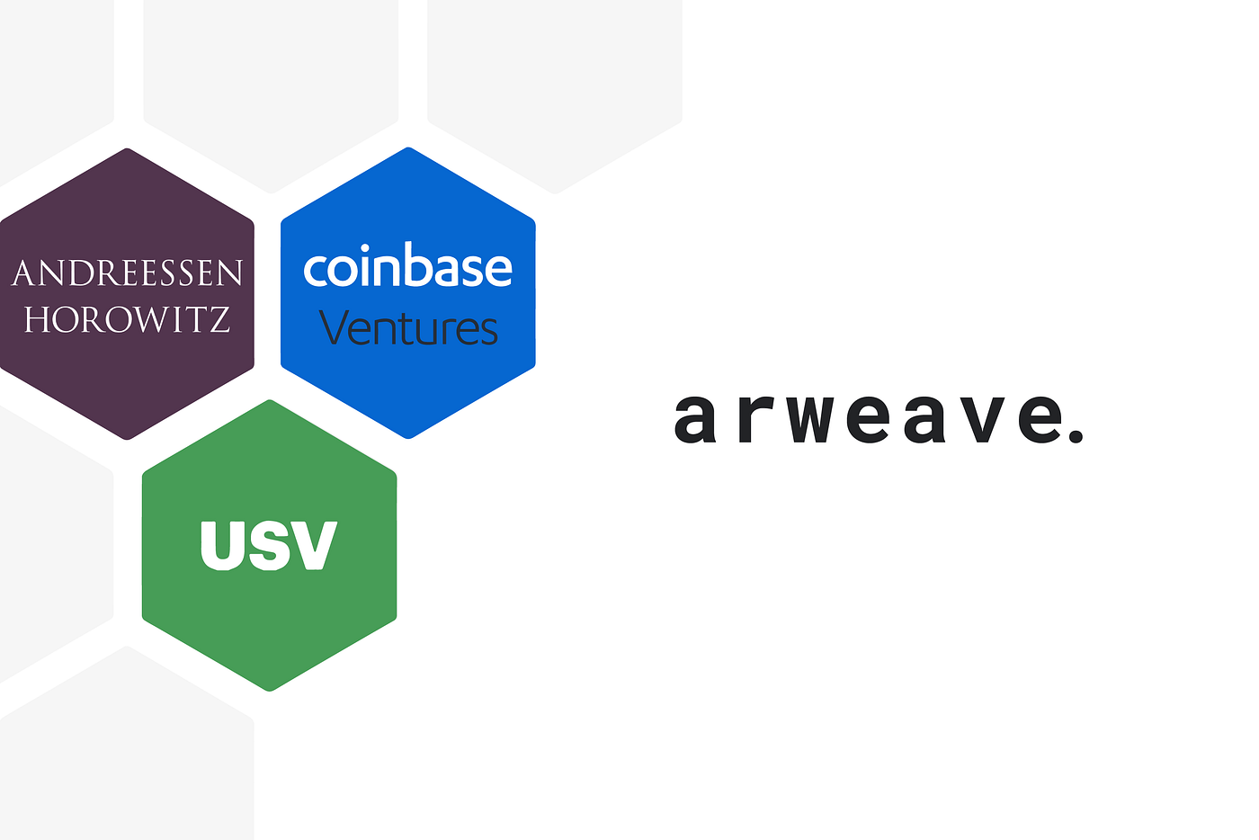 Arweave announces new funding from Andreessen Horowitz, USV, and Coinbase  Ventures | by The Arweave Project | Medium