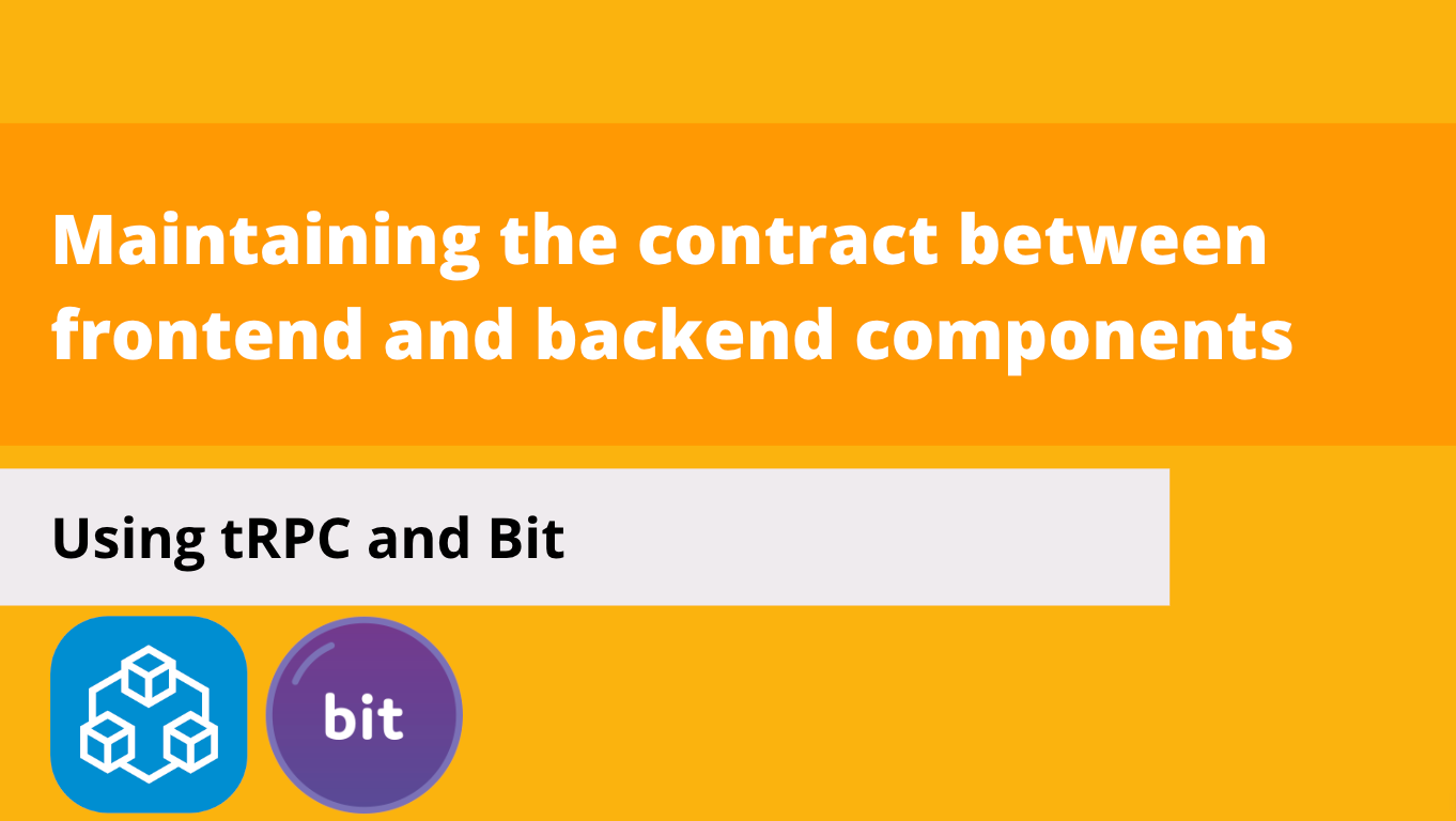 How to maintain the contract between frontend and backend 