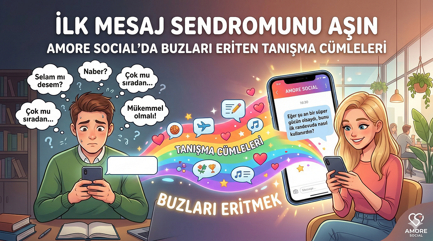 İlk Mesaj Sendromunu Aşın: Amore Social’da Buzları Eriten Tanışma Cümleleri