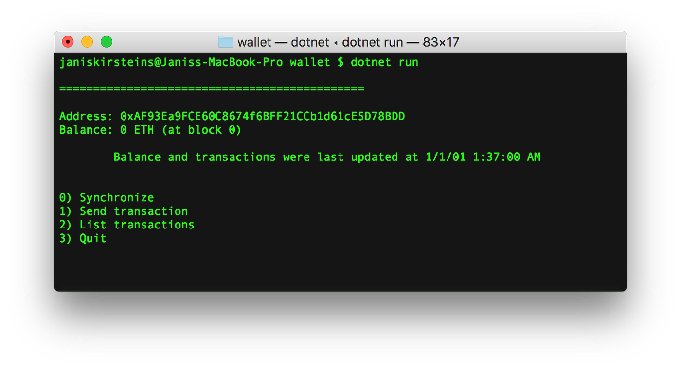 Writing an Ethereum Wallet for Fun | by Jānis Kiršteins | Notakey | Medium