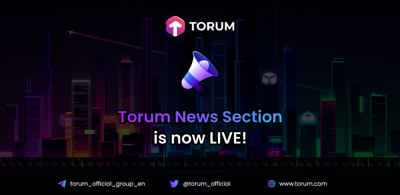 Announcing Torum News Section, Your Daily Crypto News Aggregator Hub | by  Torum | torum.official | Medium