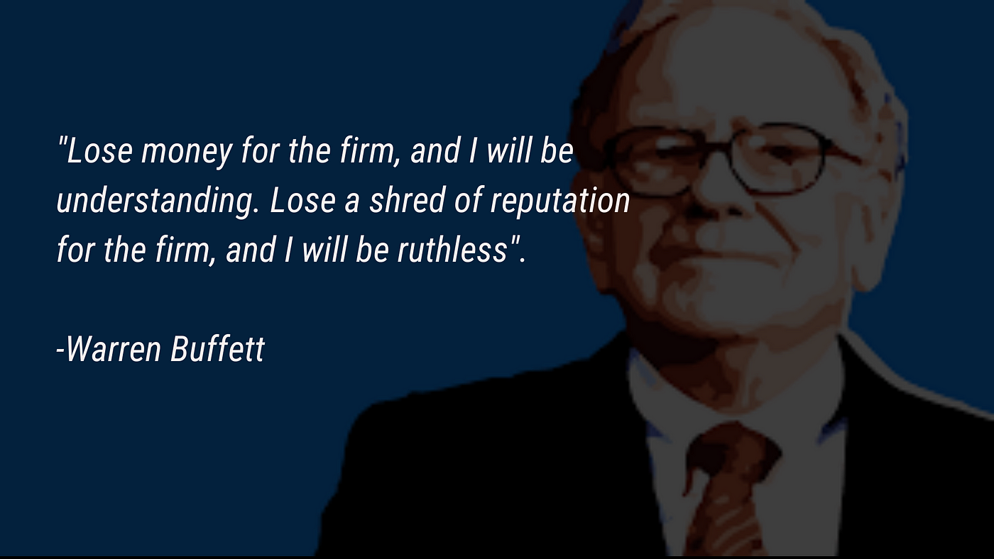 A PR Lesson from Warren Buffett. Why your reputation just as… | by Victor ILO
