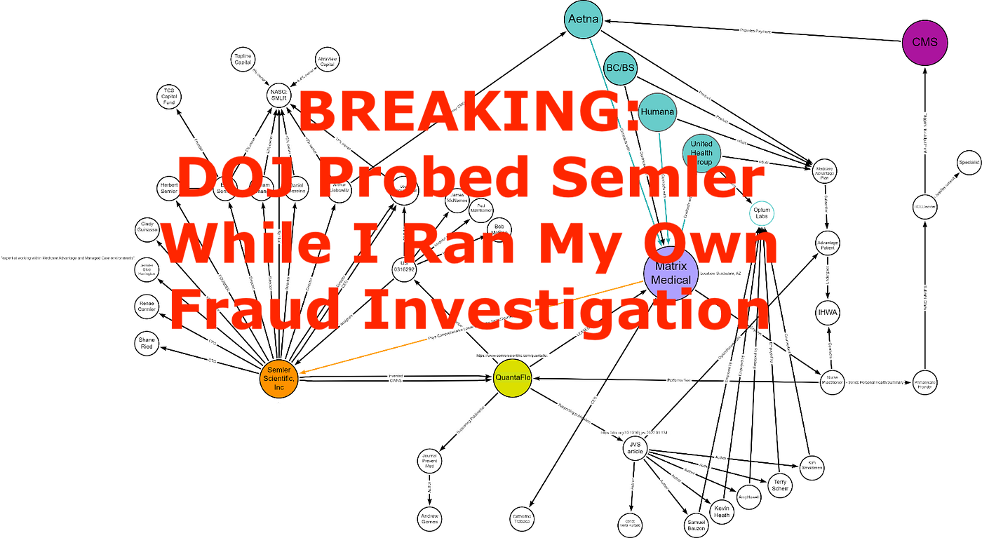 BREAKING: DOJ Probed Semler While I Ran My Own Fraud Investigation