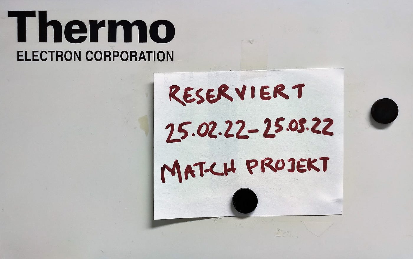 Letzte Probereihe vor Projektabschluss