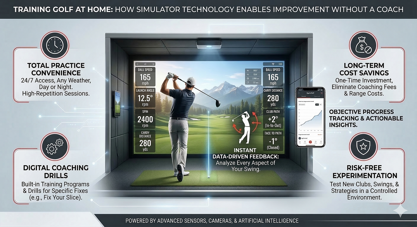 Training Golf at Home: How Simulator Technology Enables Improvement Without a Coach